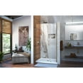 thumbnail image 5 of DreamLine Unidoor 39-40 in. W x 72 in. H Frameless Hinged Shower Door with Support Arm in Brushed Nickel, 5 of 13
