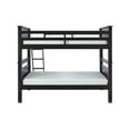 thumbnail image 5 of Powell Kiggins Kid's Twin over Twin Convertible Bunk Bed with Built-In Ladder, Black, 5 of 14
