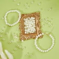 thumbnail image 4 of 500 cuentas de perlas acrílicas de imitación europeas de 8 x 6 mm con agujero grande para pulseras, collares, joyas, bolsos y cadenas. Agujero: 4 mm., 4 of 5
