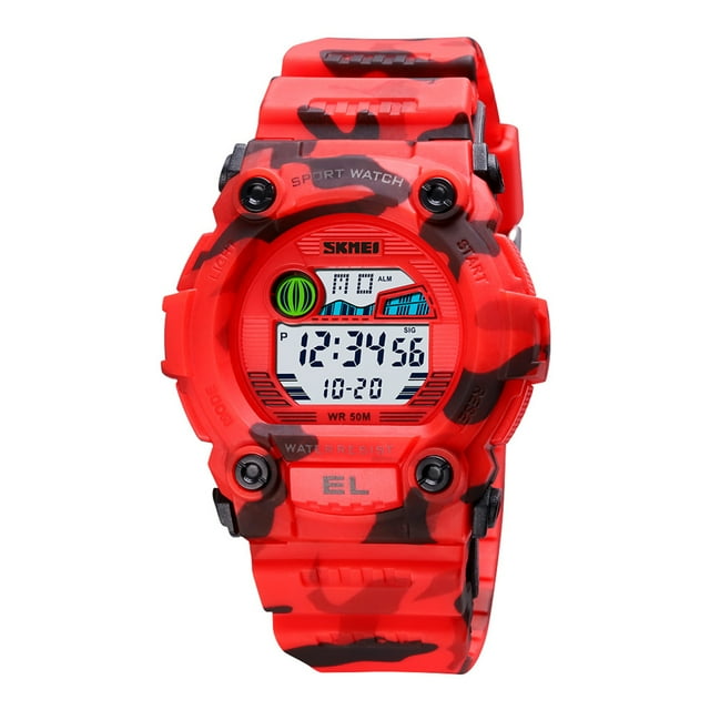 Reloj deportivo digital SKMEI para niños con pantalla de fecha y hora