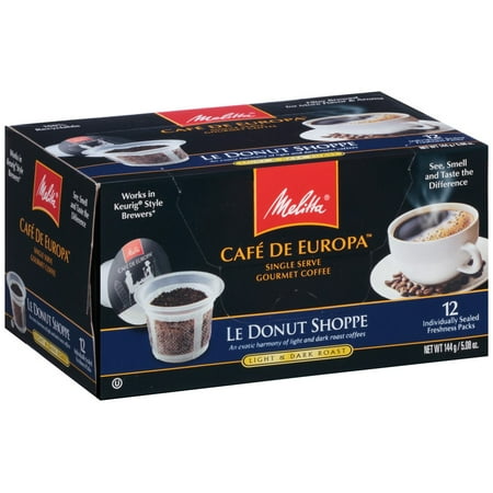 Melitta Caf © de Europa Single Serve Coffee Capsules, Le Donut Shoppe, 12 Ct