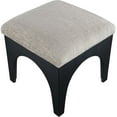 thumbnail image 2 of Meridina Furniture Lawson Grey Chenille Fabric Upholstered Ottoman, 2 of 7