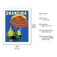 thumbnail image 2 of Orangina Sparkling Soda - Umbrella Ad - Vintage Advertising Poster by Bernard Villemot c.1984 - Bamboo Fine Art 290gsm Paper (Unframed) 17x22in, 2 of 4