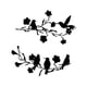 thumbnail image 4 of Escultura de pared de metal con forma de pájaro, decoración abstracta moderna para colgar en la pared del jardín 2 piezas, 4 of 9