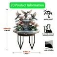 thumbnail image 3 of XIBUFE 2 Packs Acrylic Hummingbird Garden Statue,Water Feature Outdoor Decor for Yard,Patio,Flower Bed, 3 of 6