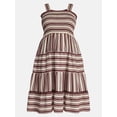 thumbnail image 4 of Terra and Sky Women's Plus Sleeveless Midi Tiered Dress, Sizes 0X-5X, 4 of 4
