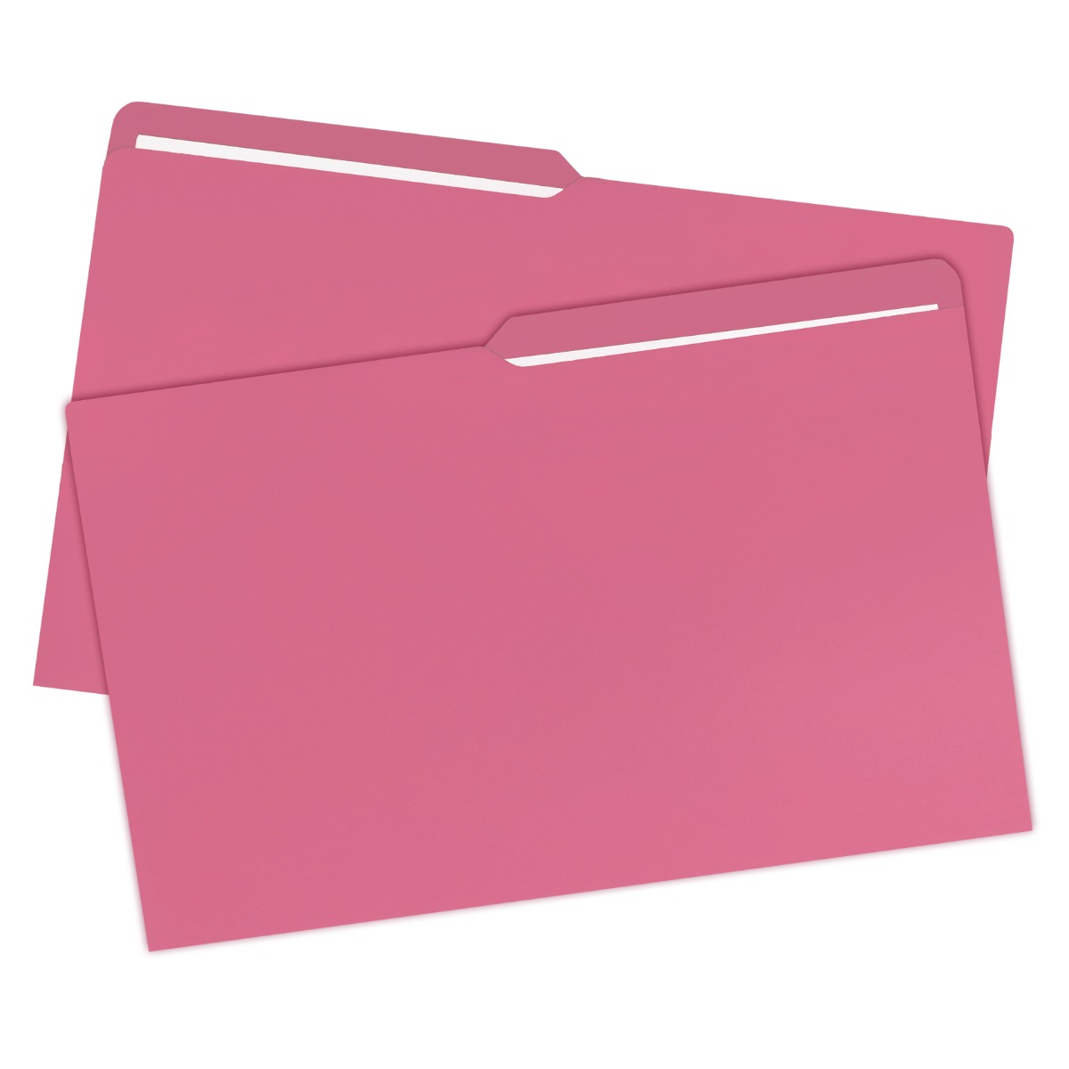 UOFFICE Pink Legal File Folder with 1/2 Cut Tab 25 Pack
