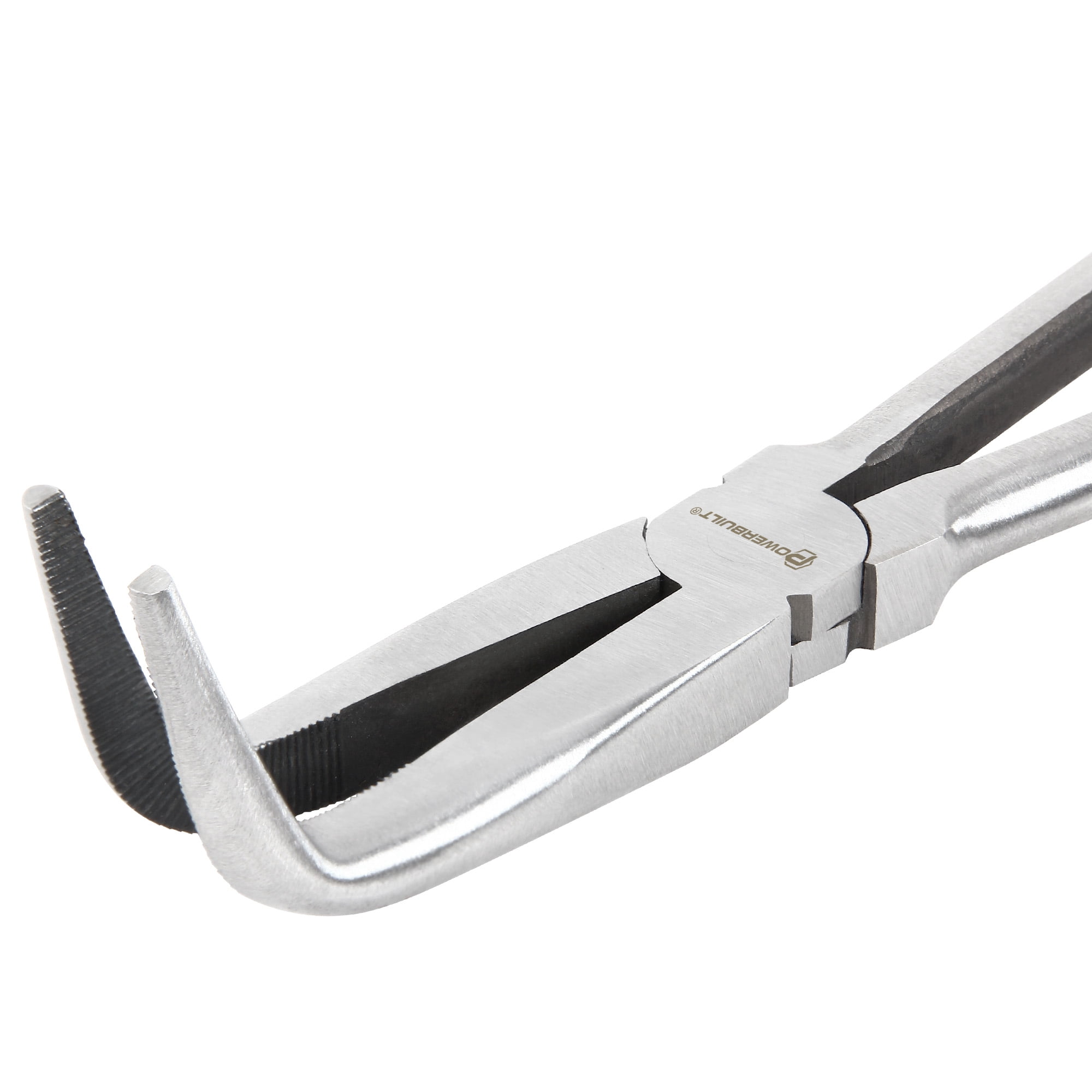 Powerbuilt 11 Inch 90° Long Reach Long Nose Pliers - 640862
