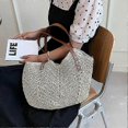 thumbnail image 3 of Tote Bag for Women Large Capacity Summer Beach Travel Handbag Shoulder Bag with Zipper, 3 of 5