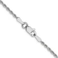 thumbnail image 3 of 10K White Gold Rope Chain Styles Necklace 1.75 mm Diamond-Cut 24 inch, 3 of 4