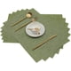 thumbnail image 2 of Manteles individuales verdes, manteles individuales de PVC resistentes a las manchas, antideslizantes, lavables y tejidos (juego de 6), 2 of 4