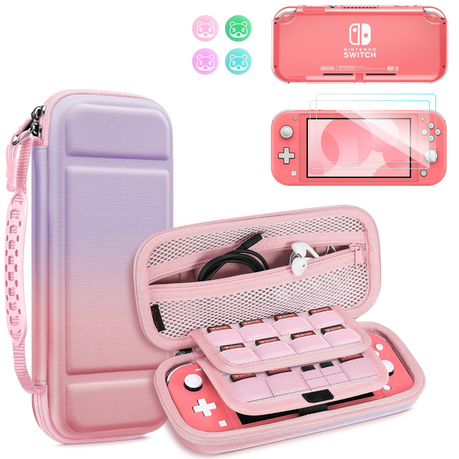 Switch Lite Case, 17 in 1 Switch Lite Accessories Bundle with Lite
