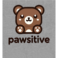 thumbnail image 2 of Pawsitive Bear Youth Heather Gray Crew Neck Short Sleeve Tee-Small, 2 of 2