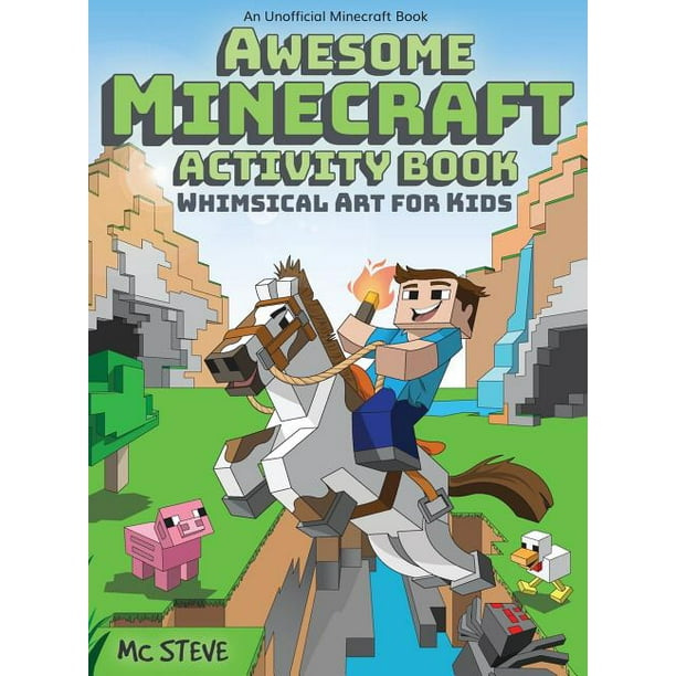 Awesome Minecraft Activity Book Whimsical Art For Kids Hardcover