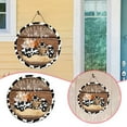 thumbnail image 1 of BKER Farmhouse Cow Decoration Front Door Sign Farmhouse Porch Decoration Christmas Welcome Print Door Decoration Christmas Home Guest Door Decoration 12 Inch, 1 of 5