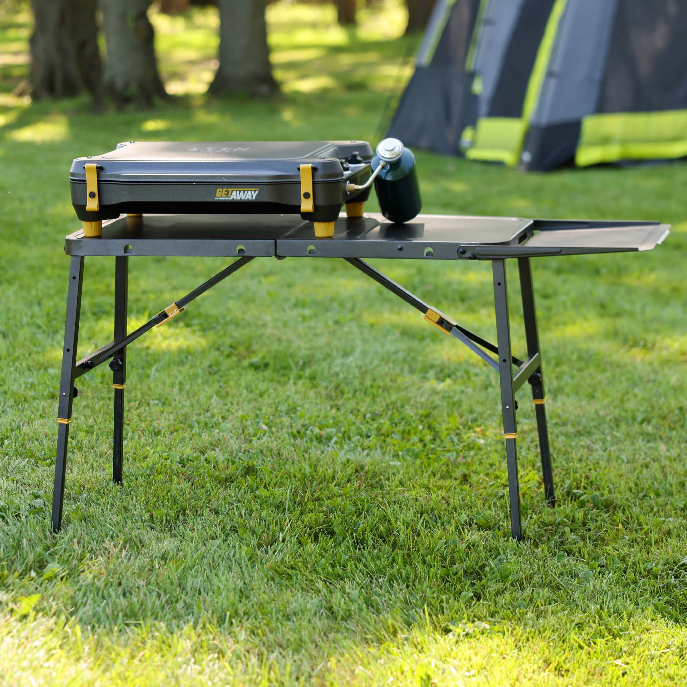 HALO Getaway Portable Folding Table with 52 in. Surface and 100 lb Weight Capacity