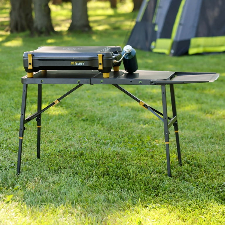 HALO Getaway Portable Folding Table with 52 in. Surface and 100 lb