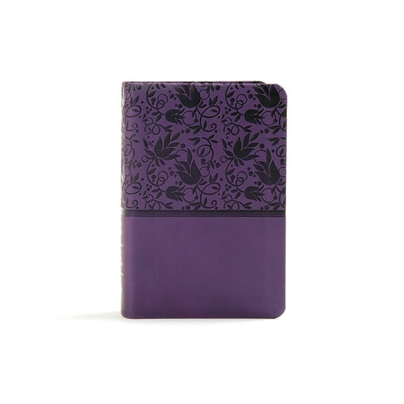 KJV Large Print Compact Reference Bible, Purple Leathertouch, (Hardcover)