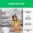 thumbnail image 5 of Humble Crew Storage Organizer with 16 Plastic Bins for Kids & Toddlers, Dark Grey/White, 5 of 12