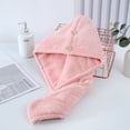 thumbnail image 1 of Bathroom Drip free Embroidery Quick Drying Time Saving Dry Hair Cap Head Scarf Rapid Drying Towel Shower Cap A, 1 of 8
