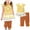 Yellow2, variant on 2Pcs Baby Girls Kids Flower T-Shirt Tops+Shorts Pants Outfits Summer Clothes 1-8Y