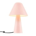 thumbnail image 2 of Modway Jovial Metal Mushroom Table Lamp with Swivel Shade in Pink, 2 of 8
