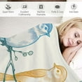 thumbnail image 3 of JEUXUS Colorful Birds on Tree Branches Painting Throw Blanket Flannel Blanket (Universal 1) White, 3 of 6