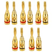 10pcs Pted Musical Speaker Screw Banana Plug Connector 4MM Perfect for Home Cinemas Garden Speakers Intercoms Surround Sound System