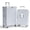Silver, variant on Luggage Sets 2 Piece Aluminium Frame PC ABS Hardside with Spinner Wheels PC+ABS Suitcase with TSA Lock 20 28 inch Carry on Luggage Silver