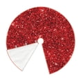 thumbnail image 3 of Kll Red Glitter Christmas Tree Skirt ,Party Decorations Farmhouse For Christmas Decorations Holiday Party, 3 of 8