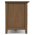 thumbnail image 3 of Simpli Home Simpli Home Amherst 72 inch Wide Solid Wood Transitional TV Stand in Rustic Natural Aged Brown For TVs up to 80 inches, 3 of 14