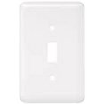 thumbnail image 3 of BRAINERD 64363 Stamped Steel Single Toggle Switch/Duplex Outlet Wall Plate / Switch Cover, White, 3 of 3