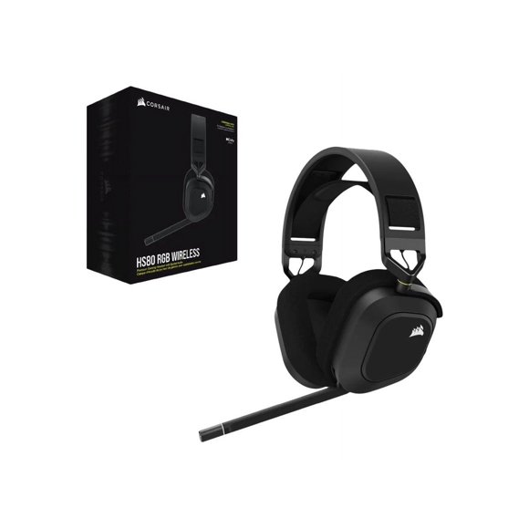 CORSAIR HS80 RGB USB HEADSET, CARBON - NA