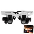 thumbnail image 3 of EIGTHTAIL Magnifier With Light Magnifying Glasses With LED LED Headband Magnifier Hands Free Head Mounted Magnifying Glasses with Lights for Close Work  Sewing  Crafts  Jewelry  Watch Rep, 3 of 8