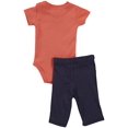 thumbnail image 3 of Carter's 2 Piece Screenprint Bodysuit Set (Baby) - Orange/Navy-18 Months, 3 of 3