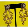 thumbnail image 2 of American Diamond Earrings | CZ Diamond Earrings | Long Earrings | Bridal Earrings | CZ Earrings | Wedding Jewelry | Statement Earrings, 2 of 3