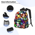 thumbnail image 3 of Yield Easter Eggs2 Print Backpack for Women Men, Lightweight Casual Travel Daypack, Classic Basic College Backpack, Middle School Bag, 3 of 5