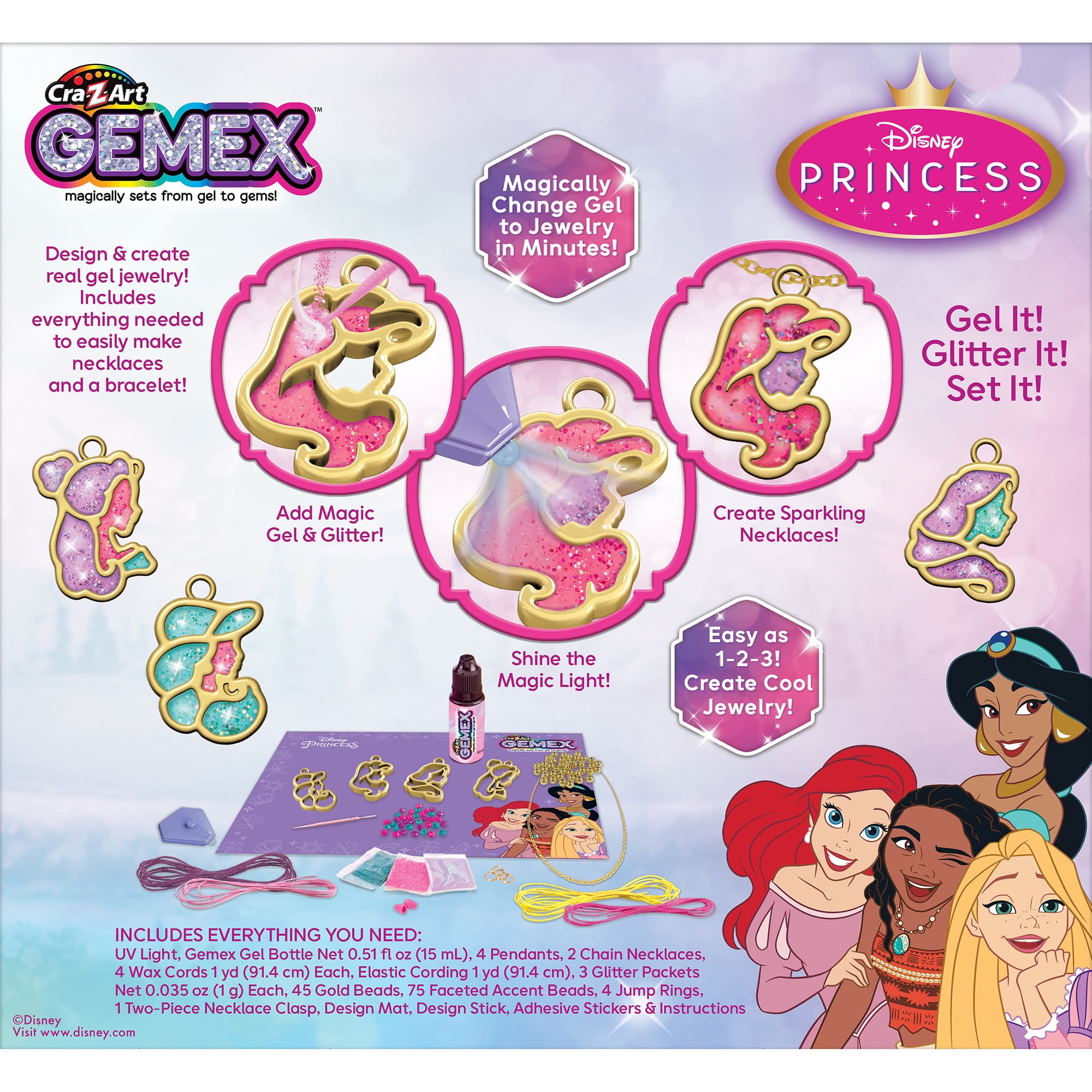 Cra-Z-Art: Disney Princess Gemex Sparkling Crystal Jewelry Cra-Z-Art: Disney Princess Gemex Sparkling Crystal Jewelry