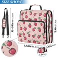 thumbnail image 2 of FORMRS Zipper Binder with Shoulder Strap 2-inch Ring 500 Sheet Capacity File Bag, Cherries Pattern, 2 of 5