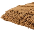thumbnail image 5 of HomeRoots 518834 Camel Woven 100 Percent Textured Cotton Throw Blanket, 5 of 5