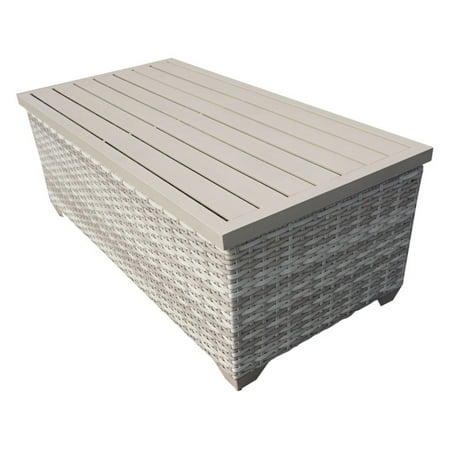 Tk Clics Outdoor Striped Wicker Storage Coffee Table Tk Clics Outdoor Striped Wicker Storage Coffee Table