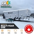 thumbnail image 2 of NEH Waterproof Superior 5th Wheel RV Motorhome Cover Fits Length 33'-37' Feet New Fifth Wheel Travel Trailer Camper Zippered Panels Heavy Duty 7 Layer Fabric, 2 of 9