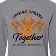 thumbnail image 4 of Inktastic Leukemia Awareness Staying Strong Together and Orange Ribbon Long Sleeve T-Shirt, 4 of 5