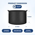 thumbnail image 2 of Bolsas de cultivo HealSmart Nonwoven, 10 galones, paquete de 12 unidades con asas, 2 of 7