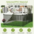 thumbnail image 6 of Gymax 80'' x 39'' Vinyl Picket Fence 2 No Dig Fence Panels for Soft Ground White, 6 of 10
