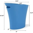 Mini Narrow Waste Basket Open Top Skinny Trash Can, 2Gallon, Perfect