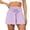 Purple, variant on WAYUTE Womens Shorts High Waisted Yoga Running Gym Athletic Solid Color Workout Shorts with Pockets Versatile for Summer Daily Wear