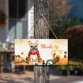 thumbnail image 3 of Happy Thanksgiving French Bulldog with Turkey Pumpkins Autumn Vibes Landscape Wood Sign Dog Lover Gifts Hanging Wall Home Decor - 12018, 3 of 5