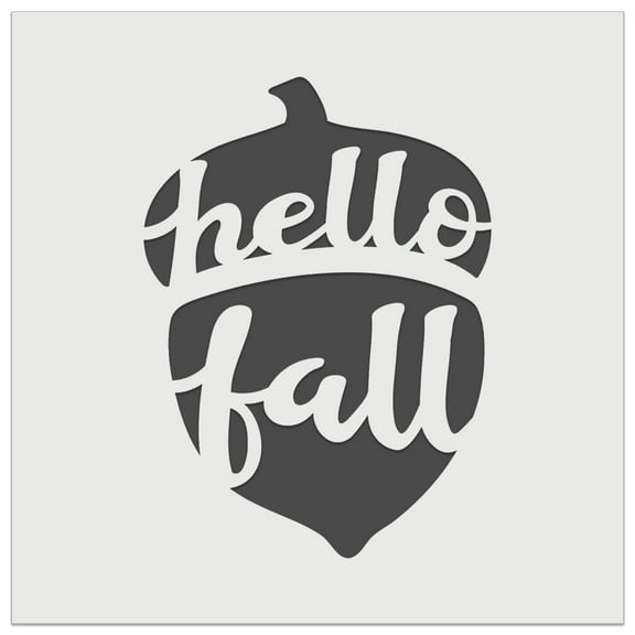 Hello Fall Acorn DIY Cookie Wall Craft Stencil - 5.5 Inch