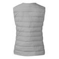 thumbnail image 5 of UJNDER Women's Winter Vest Thin and Light Down Gilet Quilted Jacket for Women Casual Short Style Grey L, 5 of 5